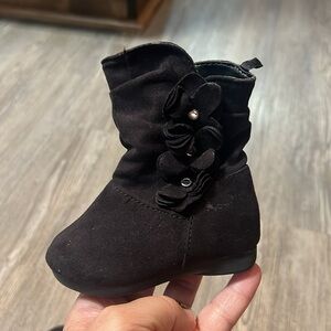 Black Baby Boots- Size 2